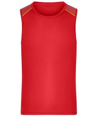 Herren Herre Lauf-Tank Top GRS Spicy-orange 12014