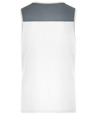 Herren Men's Running Tank  GRS White 12014