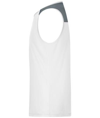 Men Men's Running Tank  GRS White 12014