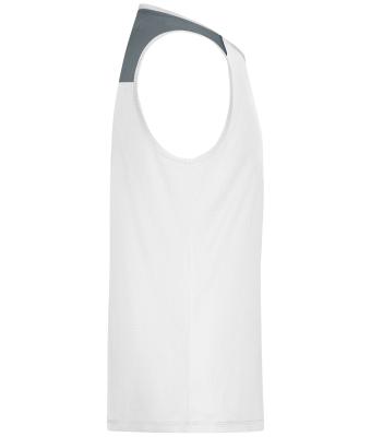 Men Men's Running Tank  GRS White 12014