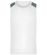Herren Men's Running Tank GRS White 12014