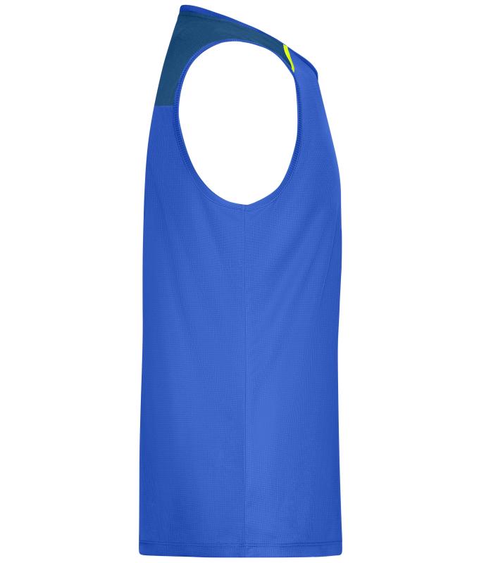 Herren Men's Running Tank GRS Peacock-blue 12014