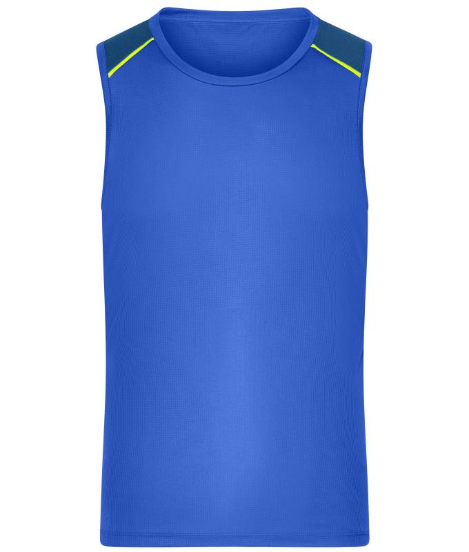 Heren Men's Running Tank GRS Pauw-blauw 12014
