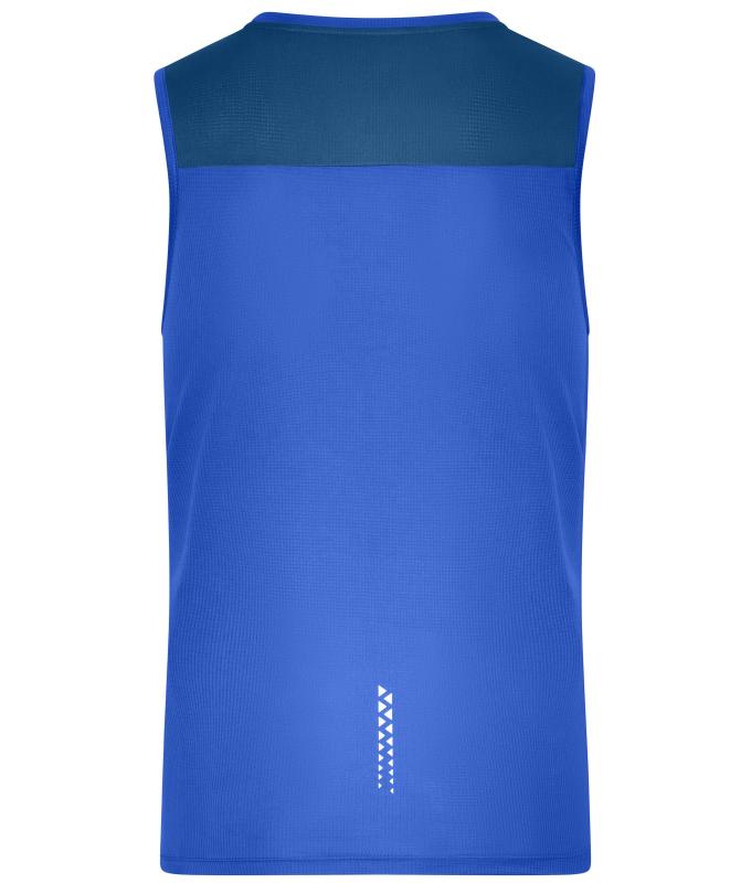 Men Men's Running Tank GRS Peacock-blue 12014