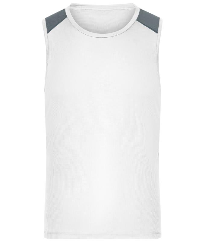 Herren Men's Running Tank GRS White 12014