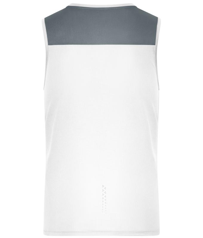 Men Men's Running Tank GRS White 12014