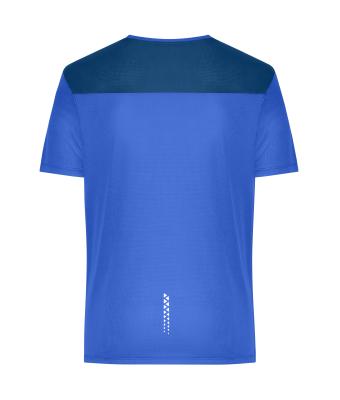 Homme T-shirt de course pour homme  GRS Bleu-paon 12016