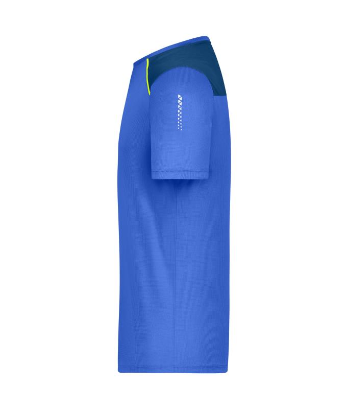Homme T-shirt de course pour homme GRS Bleu-paon 12016