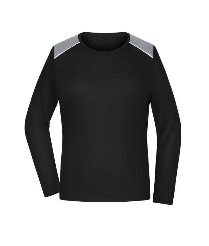 Dames Ladies' Running Shirt Longsleeve GRS Zwart 12017