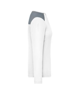 Femme T-shirt de course à manches longues pour femmes  GRS Blanc 12017