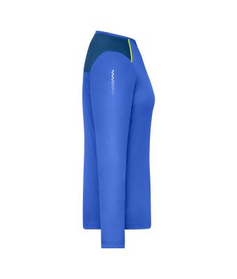 Femme T-shirt de course à manches longues pour femmes  GRS Bleu-paon 12017