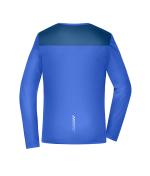 Femme T-shirt de course à manches longues pour femmes GRS Bleu-paon 12017