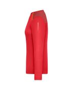 Femme T-shirt de course à manches longues pour femmes GRS Orange-épicé 12017