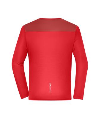 Men Men's Running Shirt Longsleeve  GRS Spicy-orange 12018
