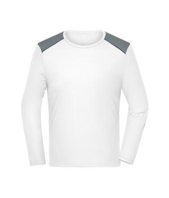 Men Men's Running Shirt Longsleeve  GRS White 12018