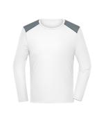 Men Men's Running Shirt Longsleeve GRS White 12018