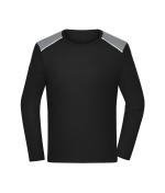 Men Men's Running Shirt Longsleeve GRS Black 12018