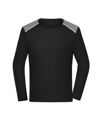 Men Men's Running Shirt Longsleeve GRS Black 12018
