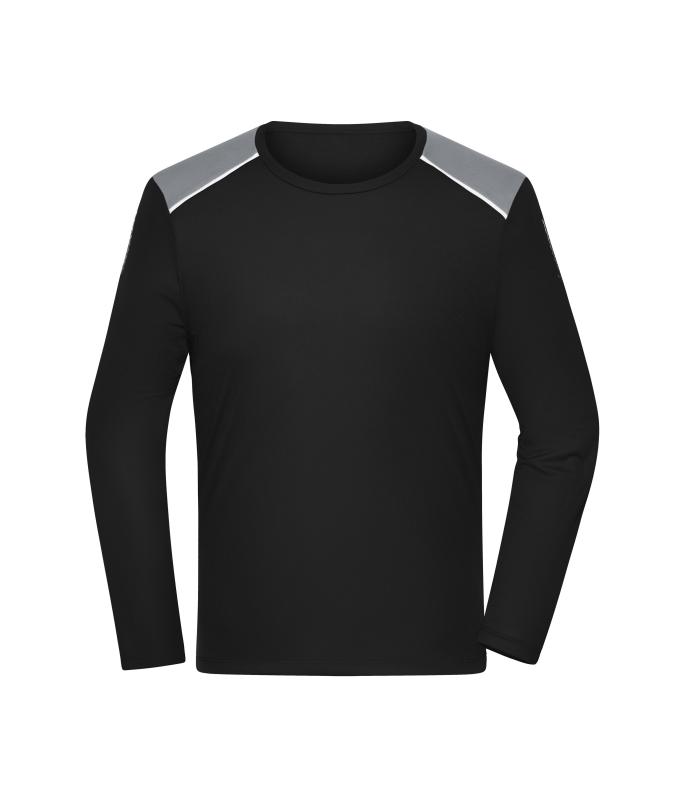 Men Men's Running Shirt Longsleeve GRS Black 12018