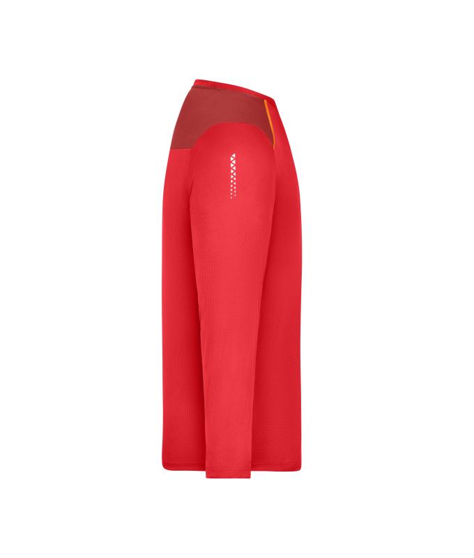 Men Men's Running Shirt Longsleeve GRS Spicy-orange 12018