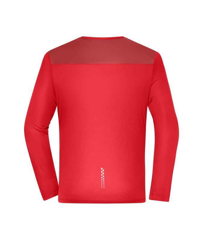 Men Men's Running Shirt Longsleeve GRS Spicy-orange 12018