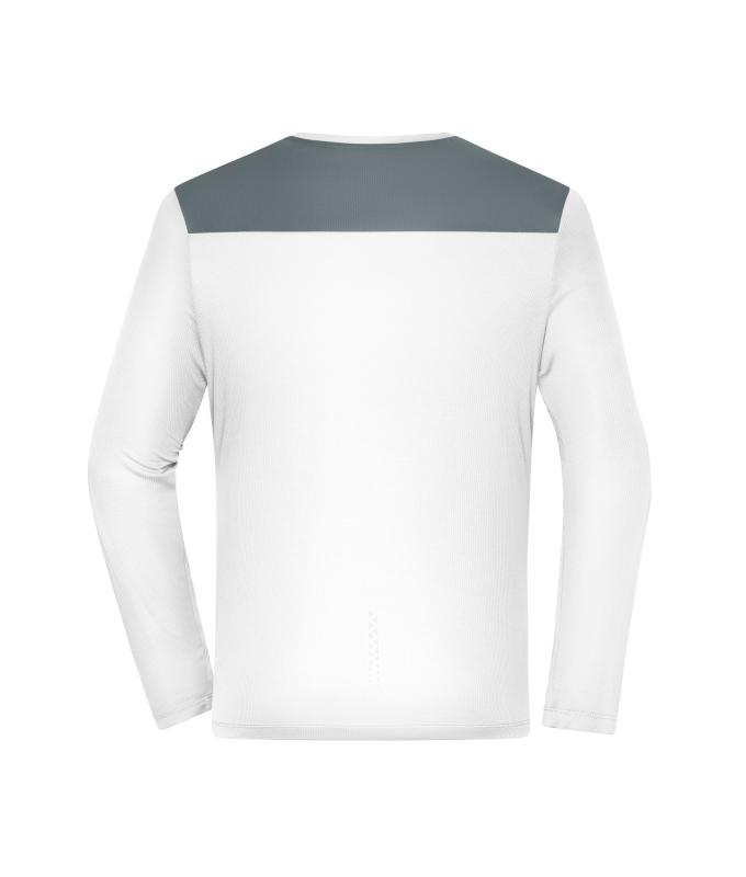 Herren Men's Running Shirt Longsleeve GRS White 12018