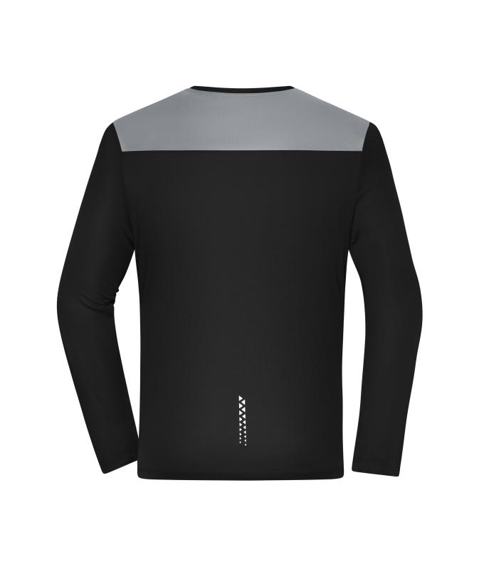 Heren Men's Running Shirt Longsleeve GRS Zwart 12018