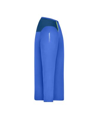 Homme T-shirt de course à manches longues pour homme  GRS Bleu-paon 12018