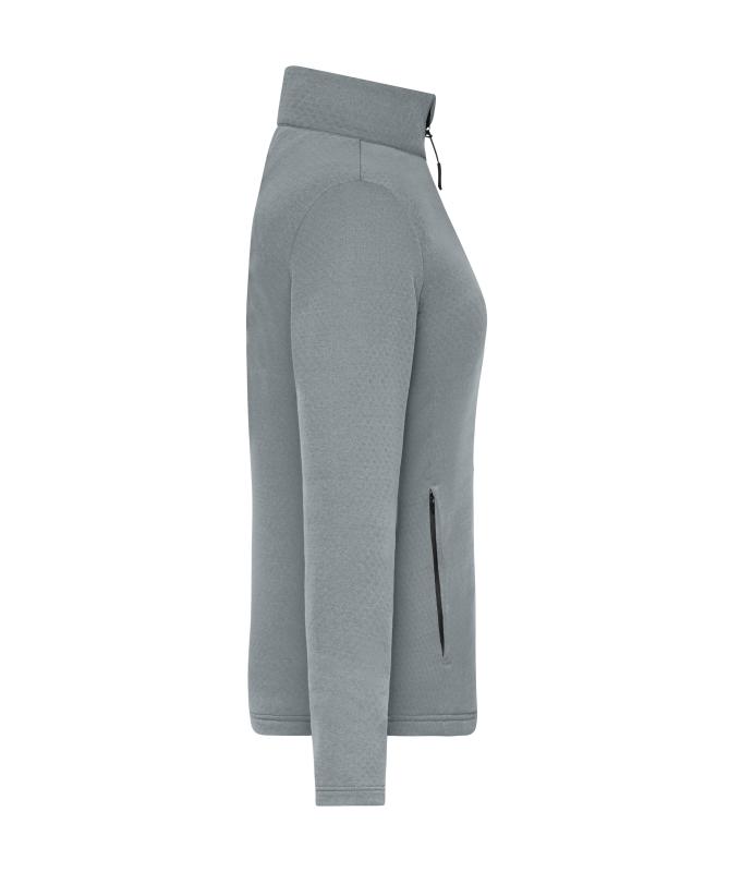 Damen Ladies' Sports Structured Fleece Jacket GRS Space-grey 12019