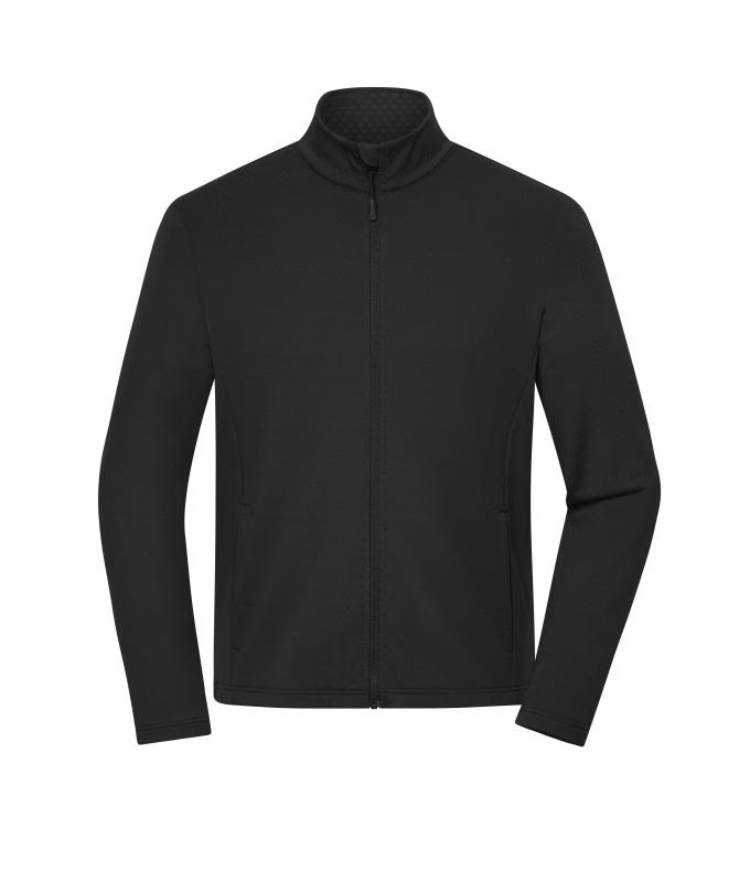 Men Men's Sports Structured Fleece Jacket GRS Black 12020