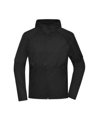 Herren Men's Running Jacket Black 12002