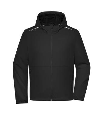 Herren Men's Sports Softshell Jacket GRS Black 12026
