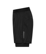 Herren Men's Running Shorts Black 12004
