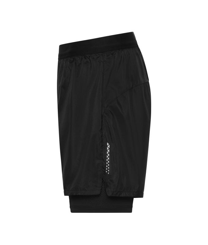Herren Men's Running Shorts Black 12004