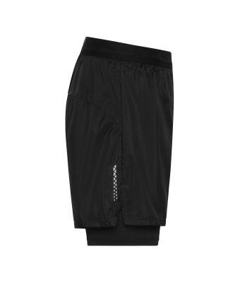 Herren Men's Running Shorts Black 12004