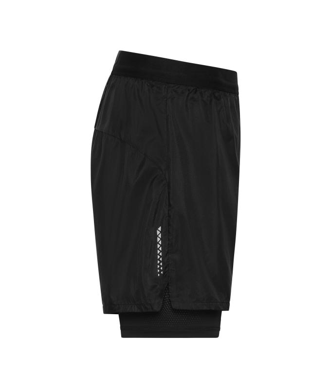 Herren Men's Running Shorts Black 12004
