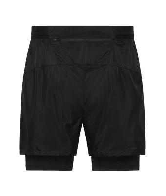 Herren Men's Running Shorts Black 12004