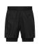 Herren Men's Running Shorts Black 12004