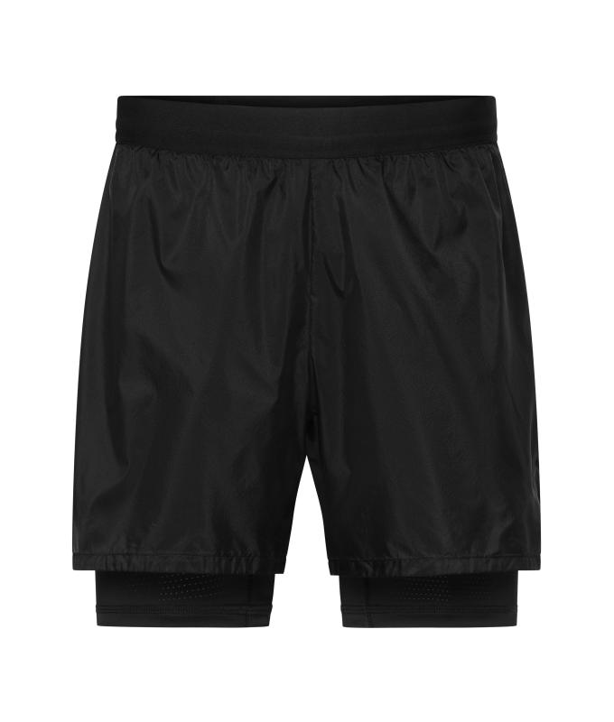 Herren Men's Running Shorts Black 12004