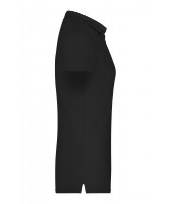 Ladies Ladies' Elastic Polo Short-Sleeved Black 7317