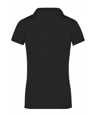 Ladies Ladies' Elastic Polo Short-Sleeved Black 7317