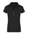 Ladies Ladies' Elastic Polo Short-Sleeved Black 7317