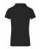 Damen Ladies' Elastic Polo Short-Sleeved Black 7317