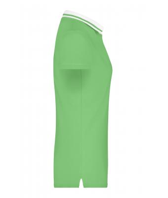 Ladies Ladies' Elastic Polo Short-Sleeved Lime-green/white 7317