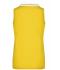 Dames Ladies' Elastic Polo Sleeveless Zon-geel/wit 7318
