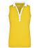 Damen Ladies' Elastic Polo Sleeveless Sun-yellow/white 7318