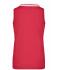Dames Ladies' Elastic Polo Sleeveless Roze/wit 7318