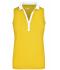 Ladies Ladies' Elastic Polo Sleeveless Sun-yellow/white 7318