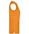 Femme Polo piqué femme sans manches Orange/blanc 7318