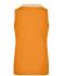 Femme Polo piqué femme sans manches Orange/blanc 7318